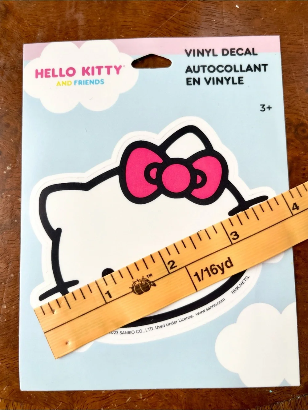 Hello Kitty 50-Piece Temporary Tattoo Pack & 3x4” Vinyl Decal Sticker